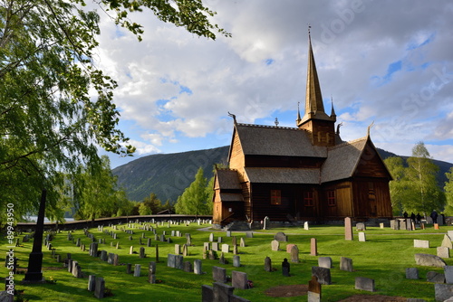 Eglise en bois debout de Lom, Norvège 