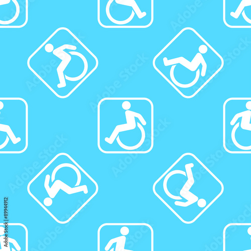 seamless pattern with disabled