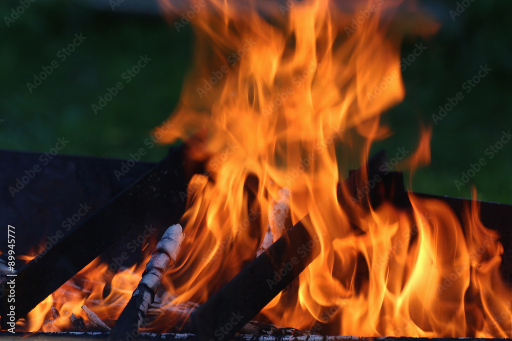 Fototapeta premium fire wood background