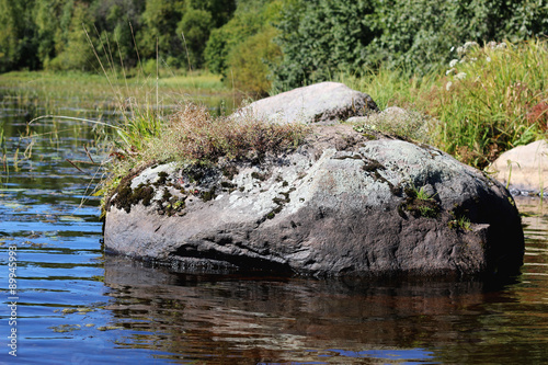 landscape stone on the lake