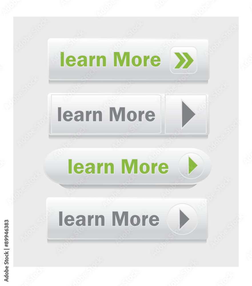 white learn more button design collection white learn more button design collection