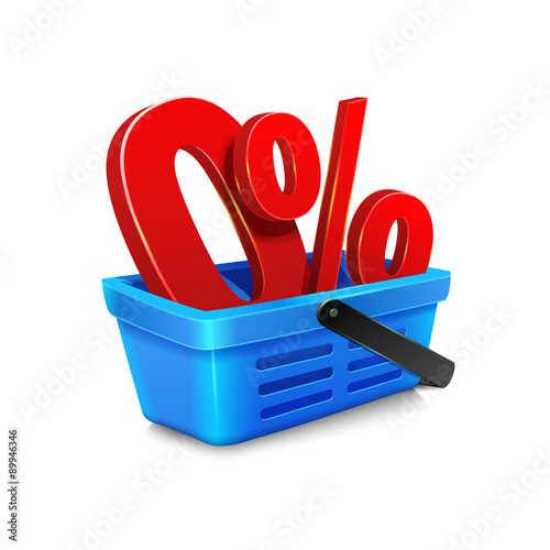vector shopping cart with a 
