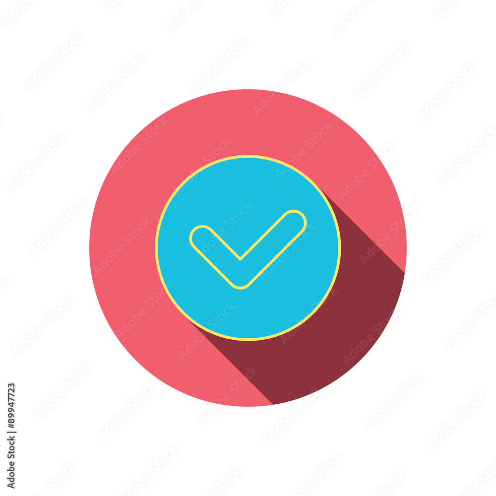 Check confirm icon. Tick in circle sign. Check confirm icon. Tick in circle sign.