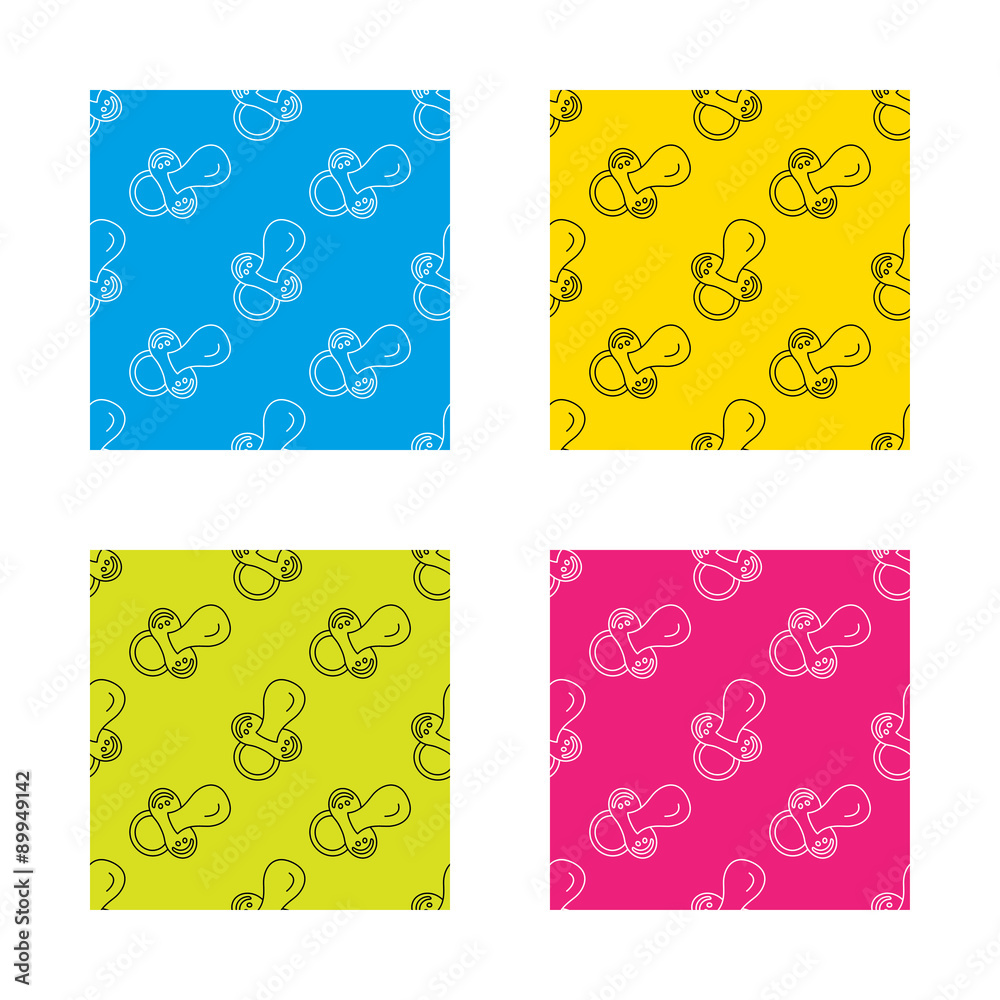 Fototapeta premium Pacifier icon. Nipple or dummy sign.