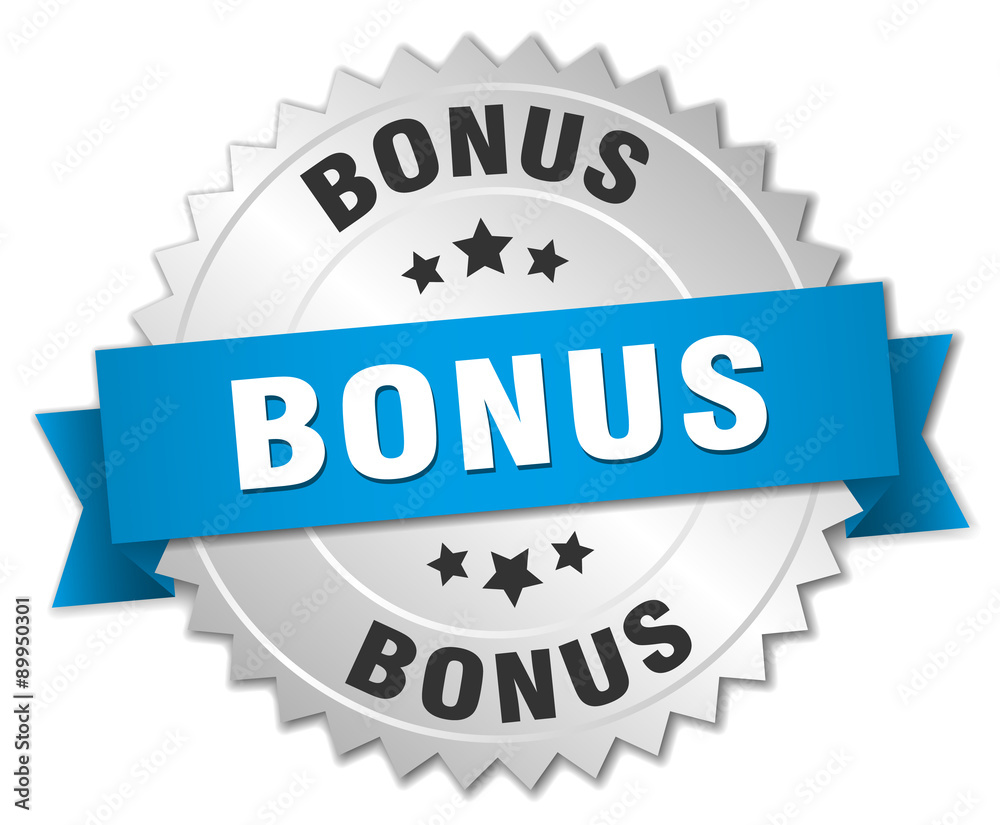 bonus 3d silver badge with blue ribbon bonus 3d silver badge with blue ribbon