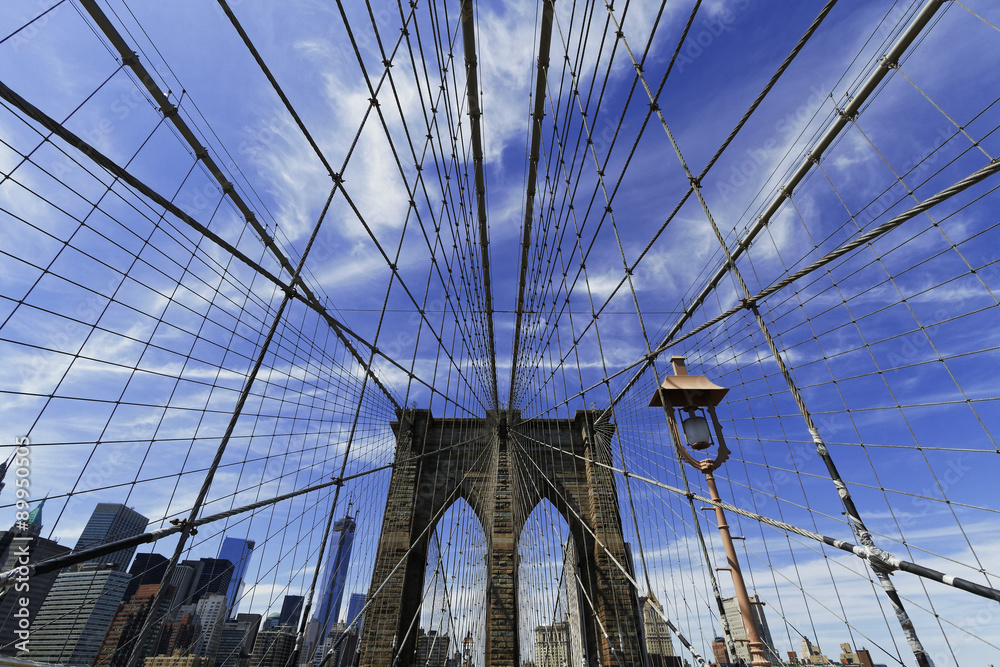 Fototapeta premium Views of the Brooklyn Bridge.
