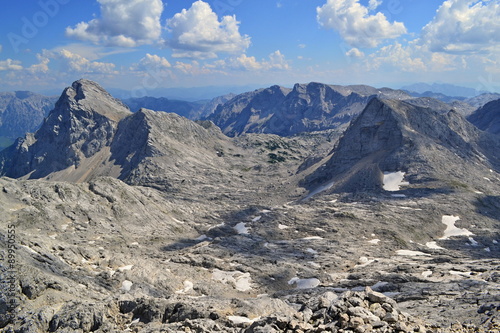 Peaks and rocks scenery in Totes Gebirge (Alps, Austria)