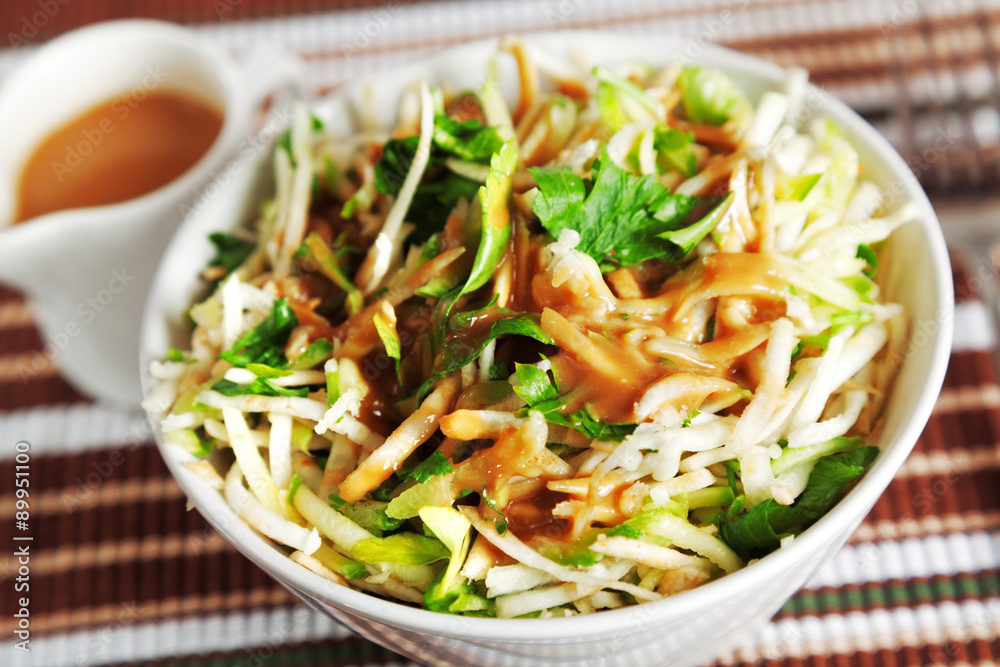 Celery salad with zucchini