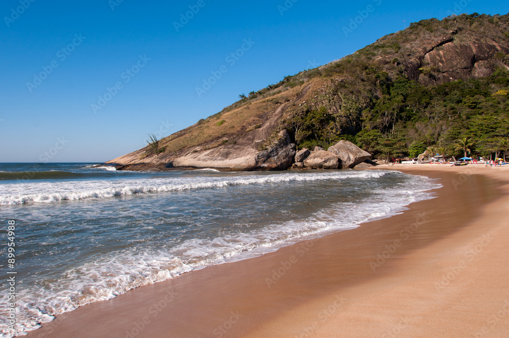 Empty Grumari Beach in Rio de Janeiro Empty Grumari Beach in Rio de Janeiro