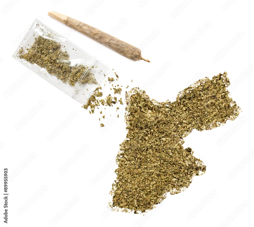 Weed in the shape of Jordan and a joint.(series) Weed in the shape of Jordan and a joint.(series)