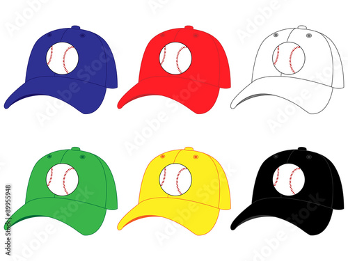 Caps with Baseball 1