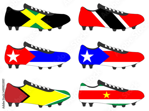 Football Cleats with National Flags of the Americas 4