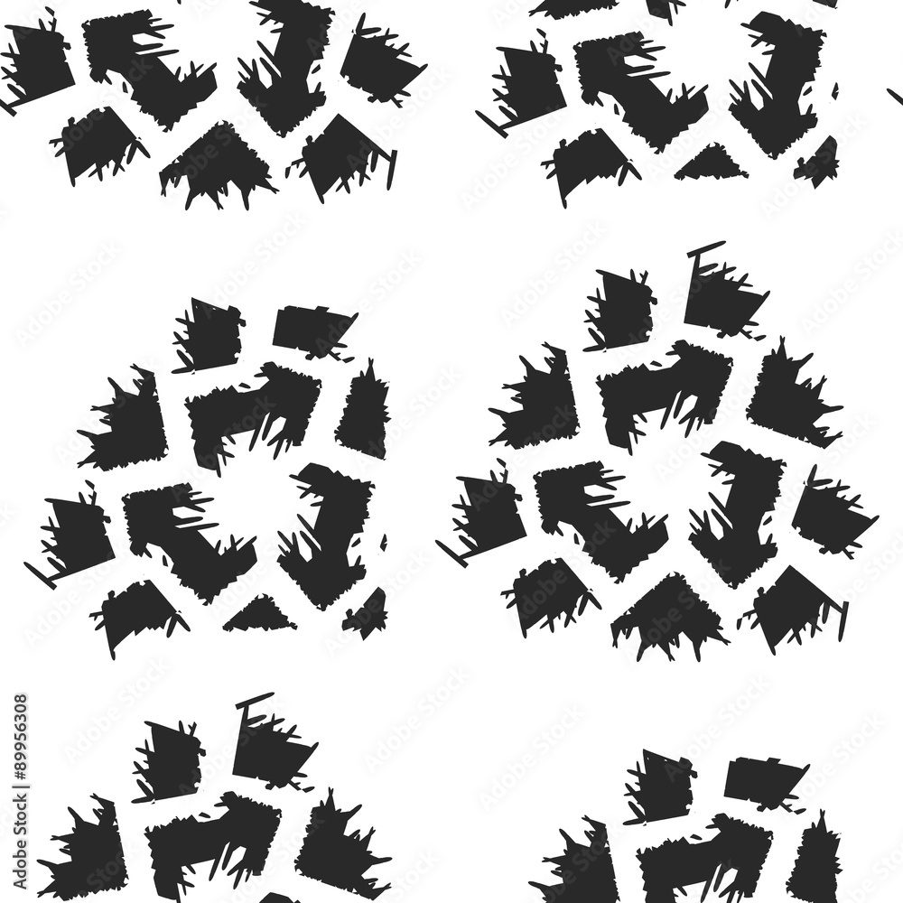 Black and white abstract pattern.