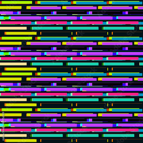 Beautiful background of colored rectangles on a black background.