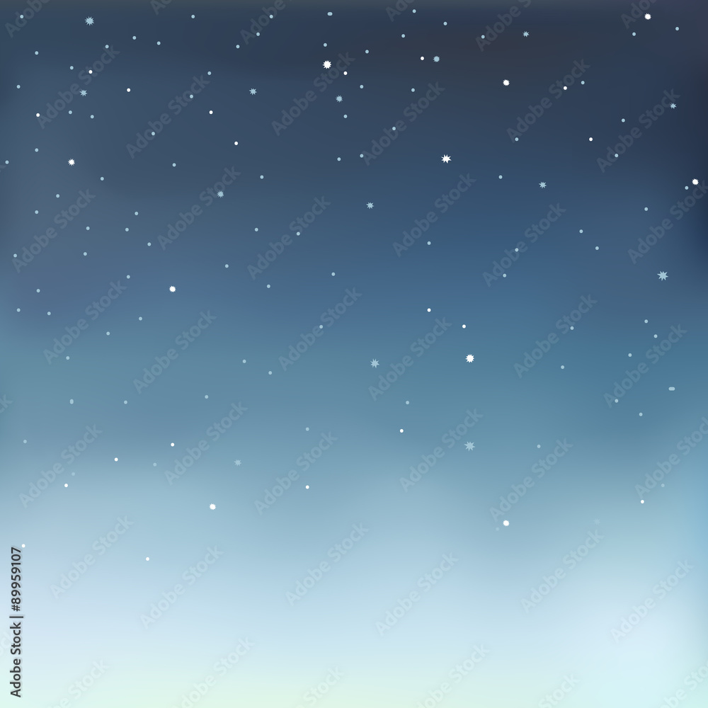 Fototapeta premium Vector illustration of a starry sky.