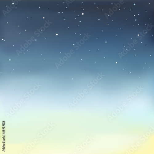 Vector illustration of a starry sky.