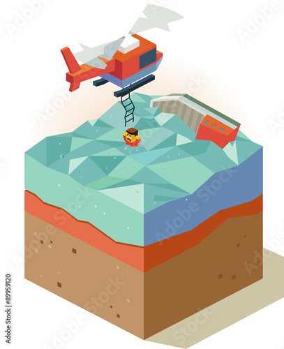 Lifeguard on sinking ship