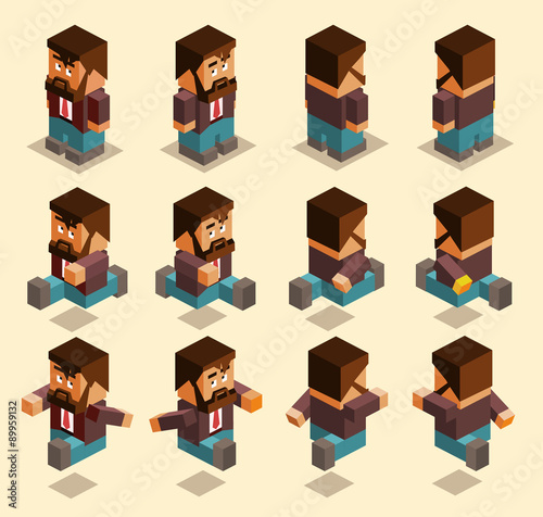 four sided character set