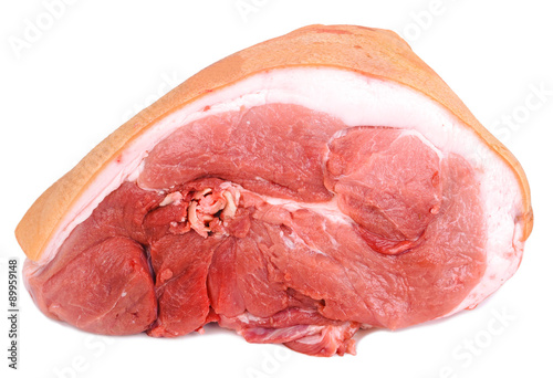 Photography Raw pork ham, pork leg