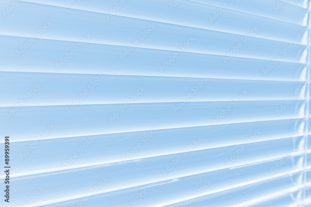 Fototapeta premium Metal Blinds with drawstring.