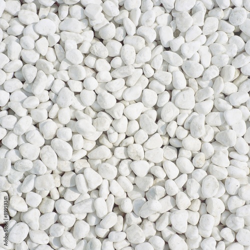 white pebbles background square