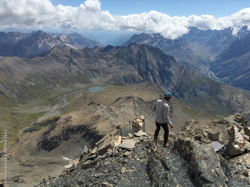 Au sommet de l'Aiguille du Goléon - Alpes