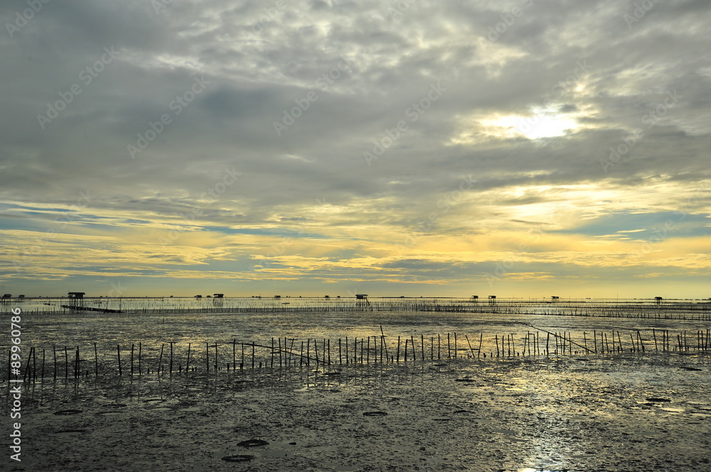 Seaside Landscape at Sunrise