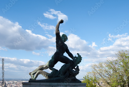 liberty statue of Budapest