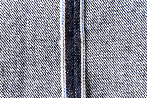 Raw denim jeans red selvedge texture, japan raw denim jeans.