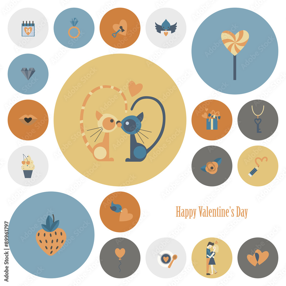 Happy Valentines Day Icons