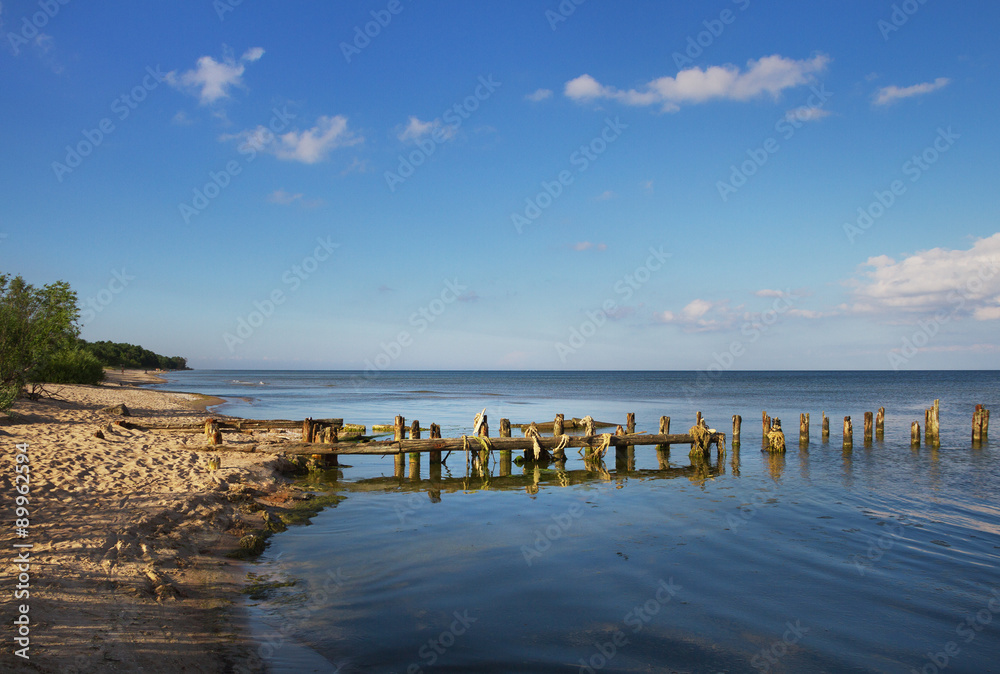 Broken pier.