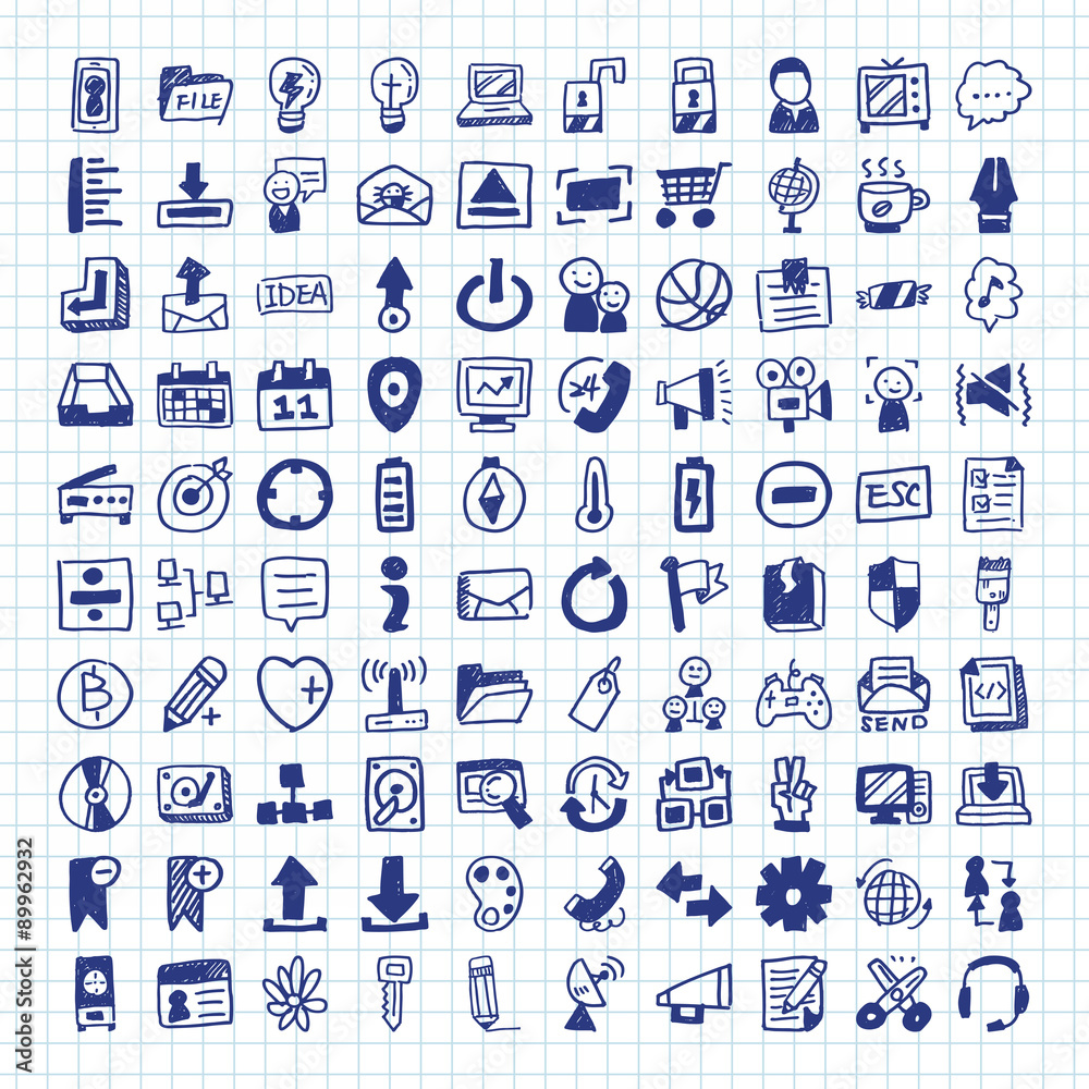 Doodle Web Icons Doodle Web Icons