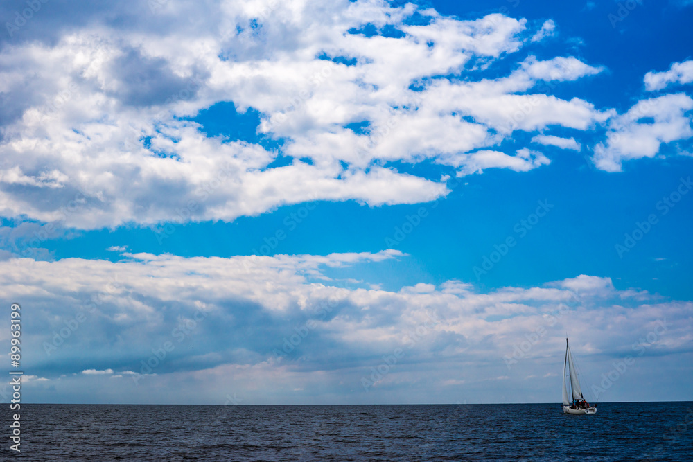 Yacht and Clouds