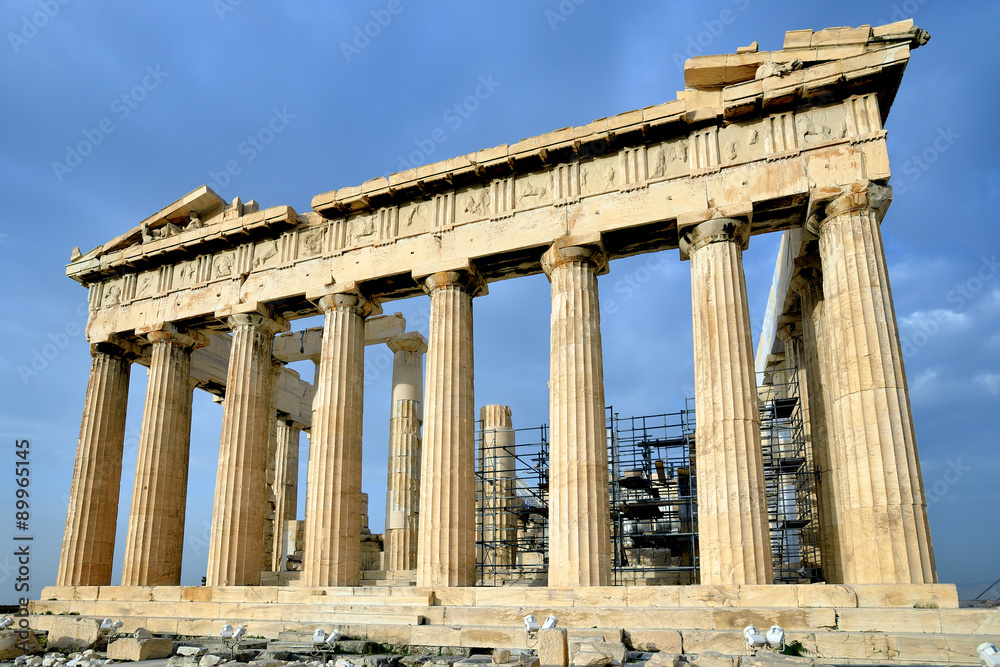 Parthenon on the Acropolis in Athens