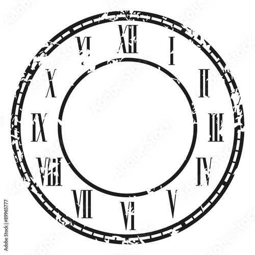 Vector vintage clock