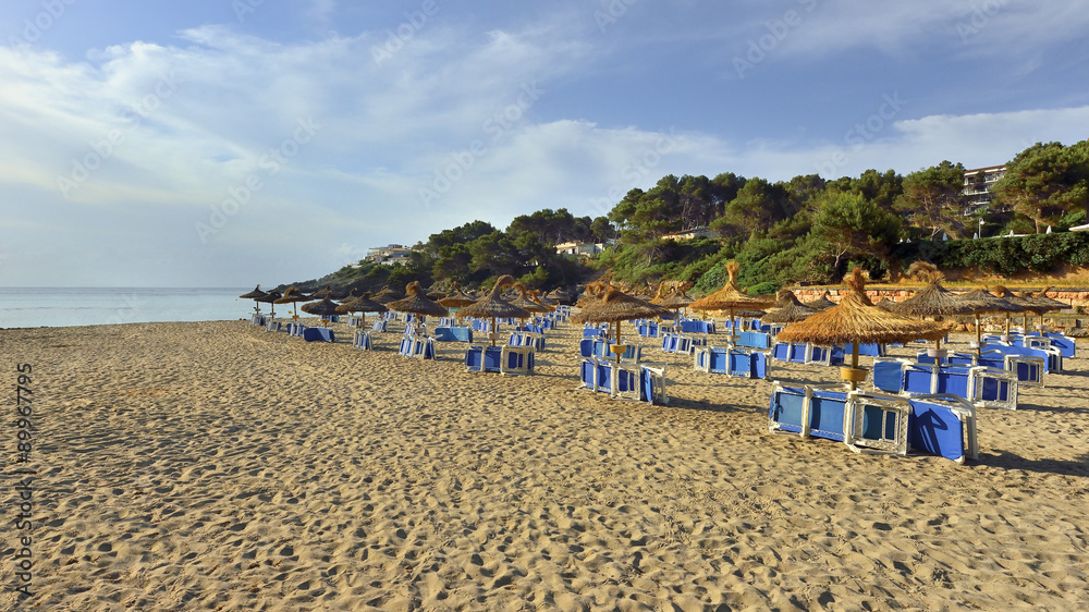 Strand beach resort of Palma Nova, Majorca.