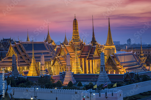 Golden Temple Wat Phra Kaeo, Temple of the Emerald Buddha Bangkok, Asia Thailand