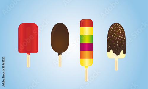Set Eis am Stiel