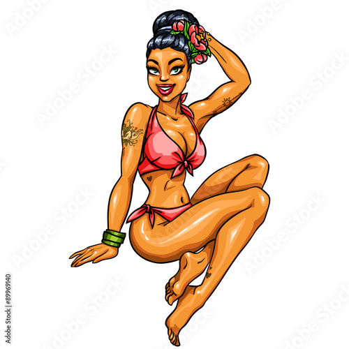 Bikini Girl isolated