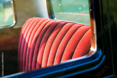 vintage car detail - rear seat