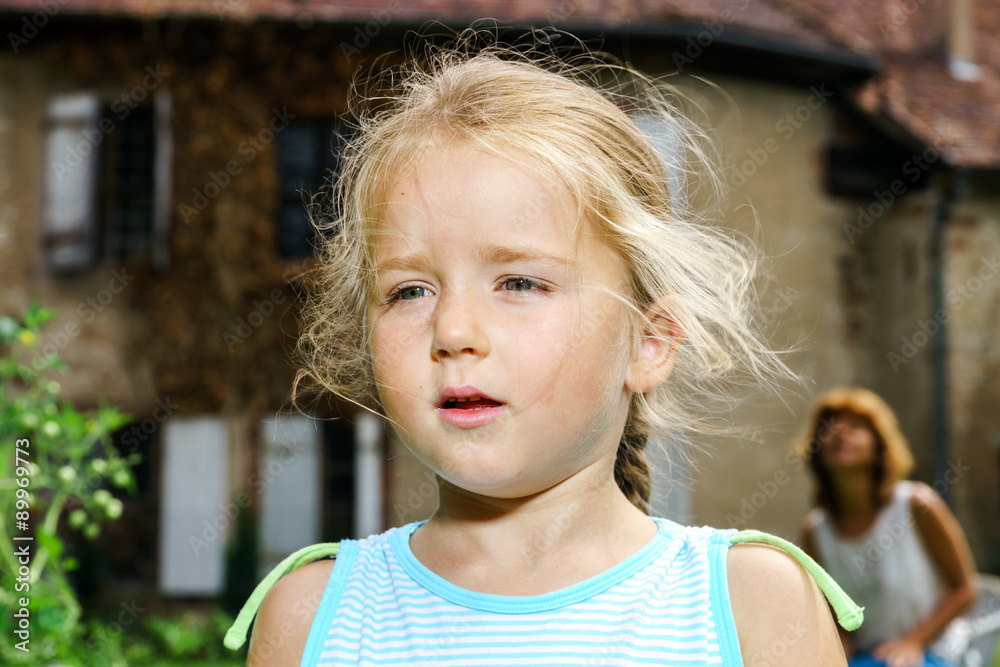 Cute little girl closeup portrait Cute little girl closeup portrait