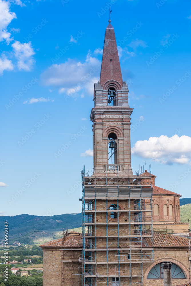 Fototapeta premium Vista della Cattedrale di Castiglion Fiorentino