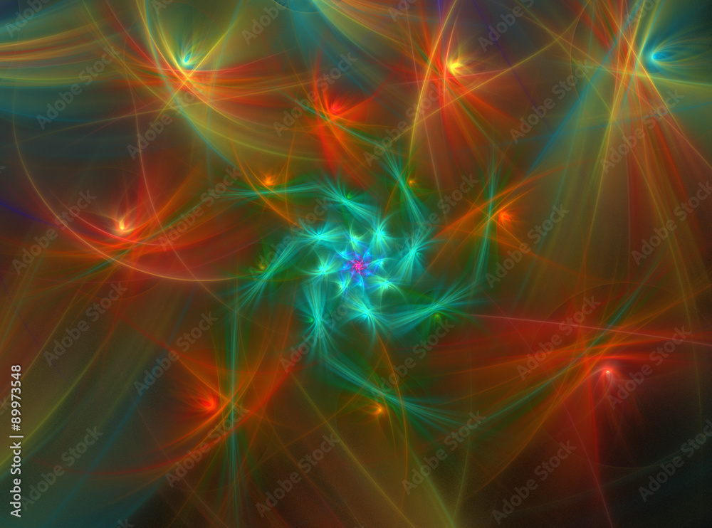 abstract fractal pattern on black background abstract fractal pattern on black background