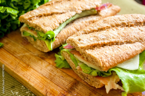 sandwich with ham bocadillo