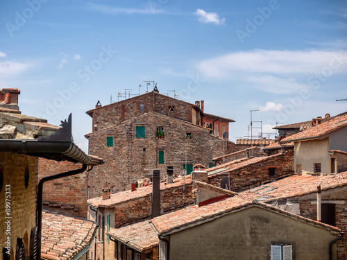 Rooftops in Citta della Pieve in Umbria photo