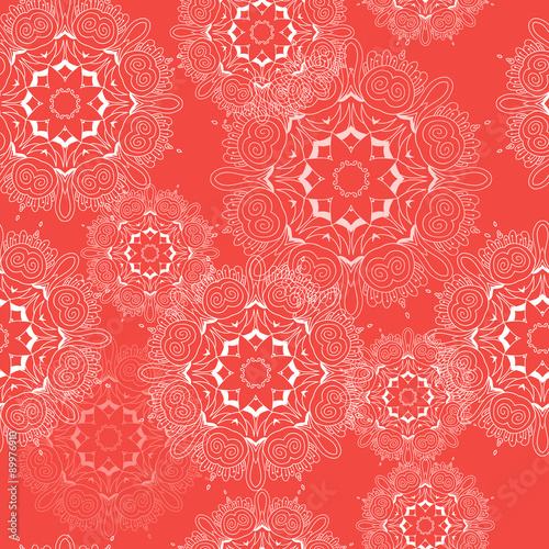 Abstract seamless pattern background with mandala