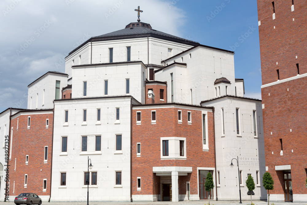 Obraz premium Cracow , Lagiewniki - The centre of Pope John Paul II.
