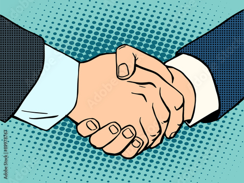 Handshake business deal contract photo