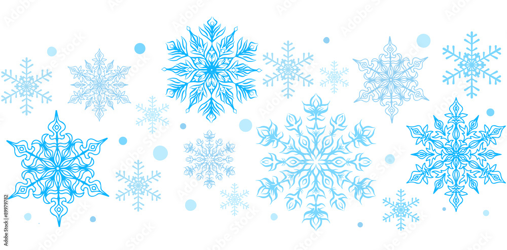 Snowflakes decorative element Snowflakes decorative element