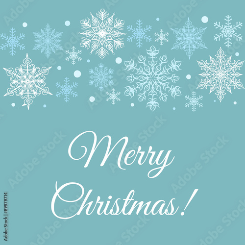 Merry Christmas greetings card 